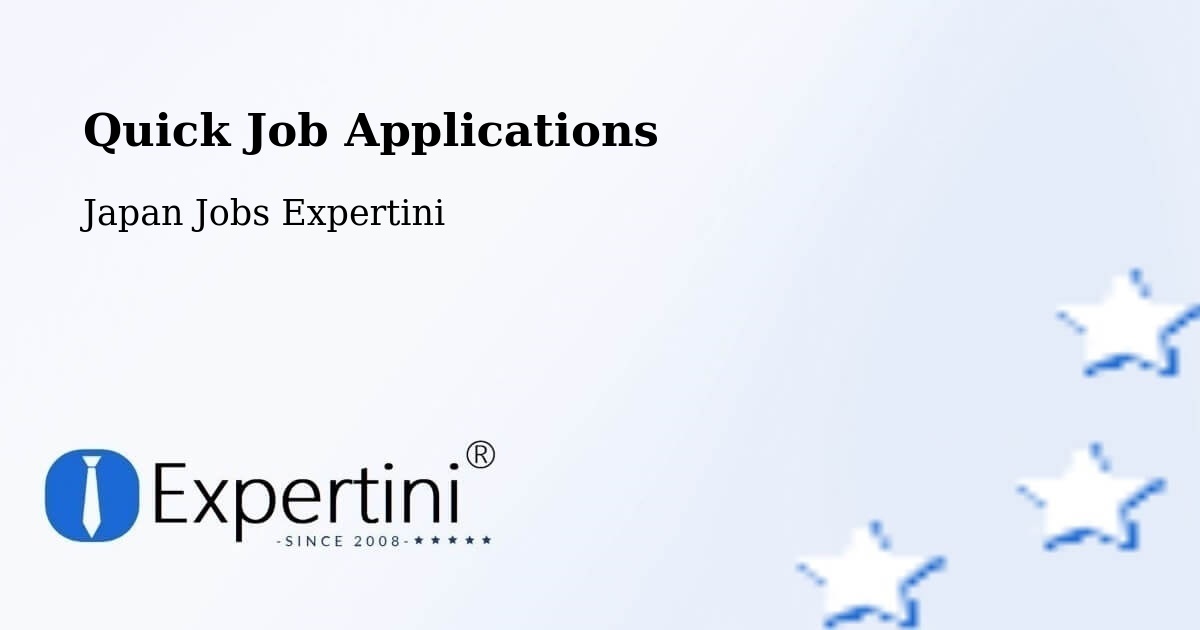 Quick Apply Feature – Hachinohe - Japan Jobs Expertini